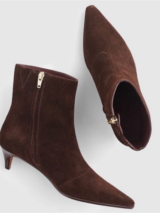Madewell Shoes - Brand New Madewell Pointed Toe Brown Suede Ankle Boots